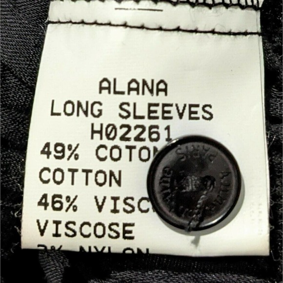 Anne Fontaine Black Blouse with Satin Accents - Picture 6 of 6